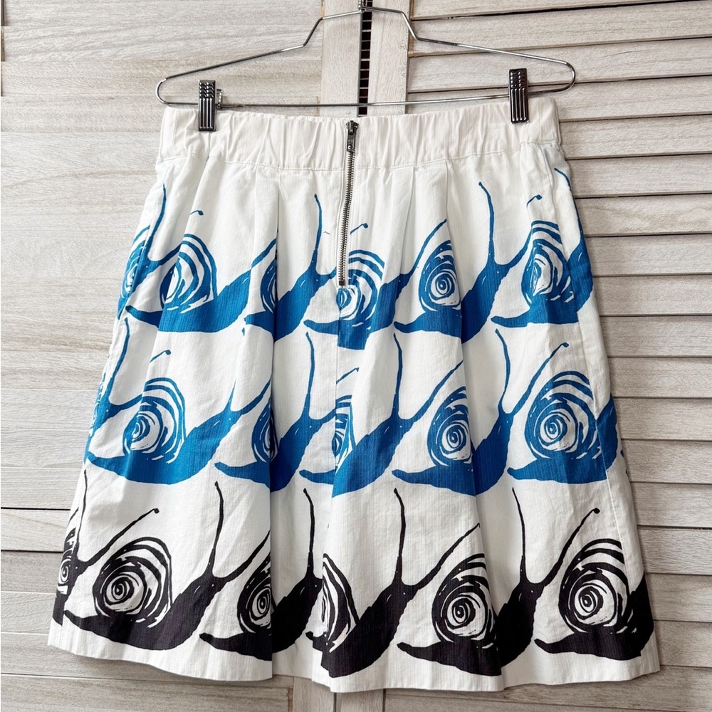 Maeve Blue and Black Swirl Snail Skirt. HTF. Great Condition. Medium Statement - Picture 7 of 14